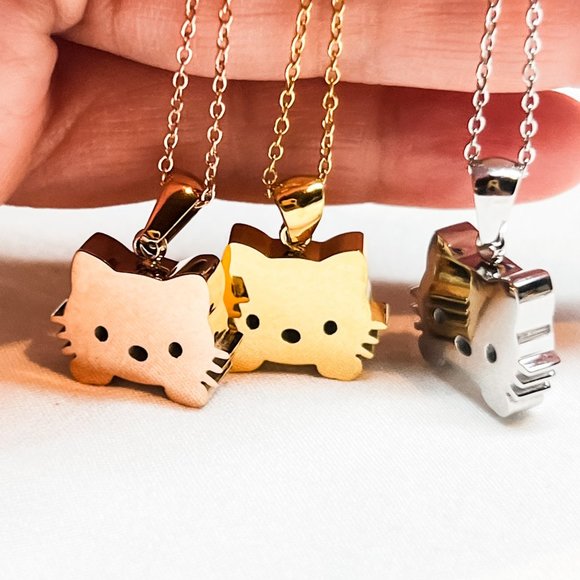 Kitty Cat Necklaces Great Gift For Cat Lovers Feline Lovers Cat Pendant Necklace - Picture 9 of 11
